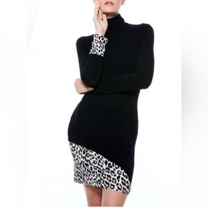 Elegant Black and White Dress